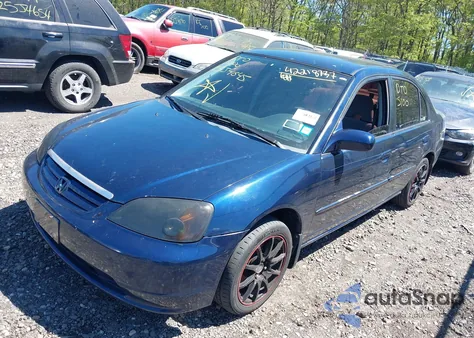 2003 Honda Civic Lx из США, поврежденный, VIN 2HGES15513H600084